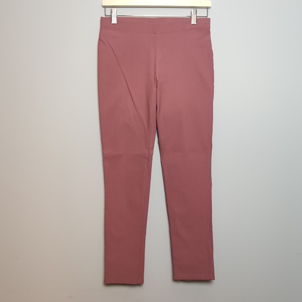 Unbranded Mauve Pink Pull On Slim Fit Stretch Pants Size 6-8 Medium